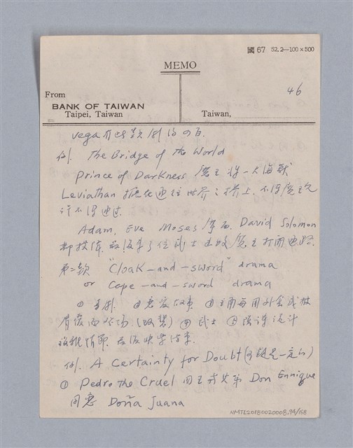 主要名稱：西洋戲劇史教材圖檔，第94張，共168張
