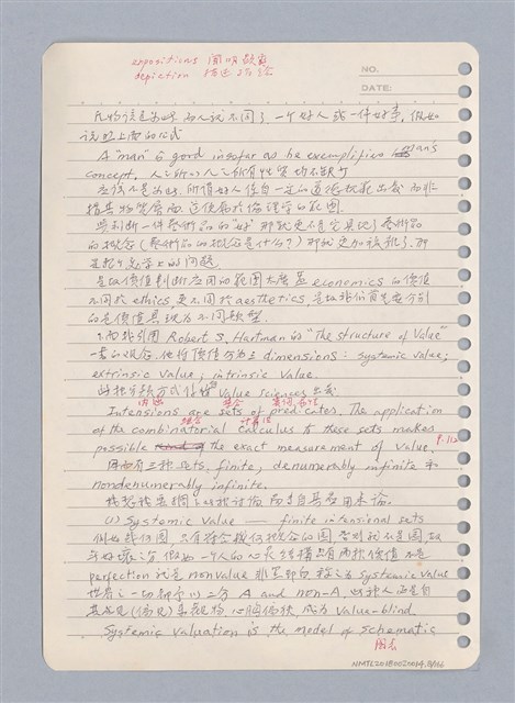 主要名稱：藝術批評教材手稿筆記本3圖檔，第9張，共194張