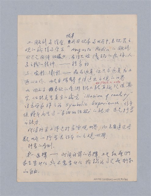 主要名稱：藝術論/劃一題名：美學教材圖檔，第50張，共94張