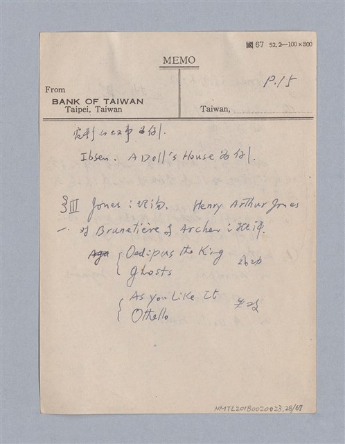 主要名稱：早期的戲劇原理教材圖檔，第28張，共68張