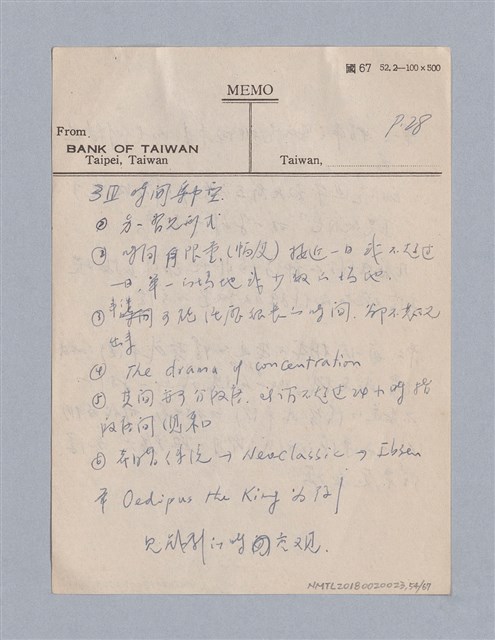 主要名稱：早期的戲劇原理教材圖檔，第54張，共68張