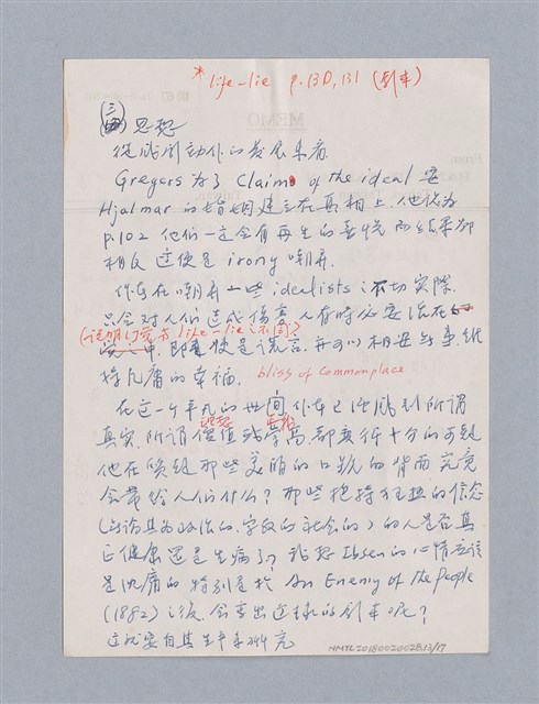 主要名稱：The Wild Duck(1884)/劃一題名：名劇分析圖檔，第13張，共17張