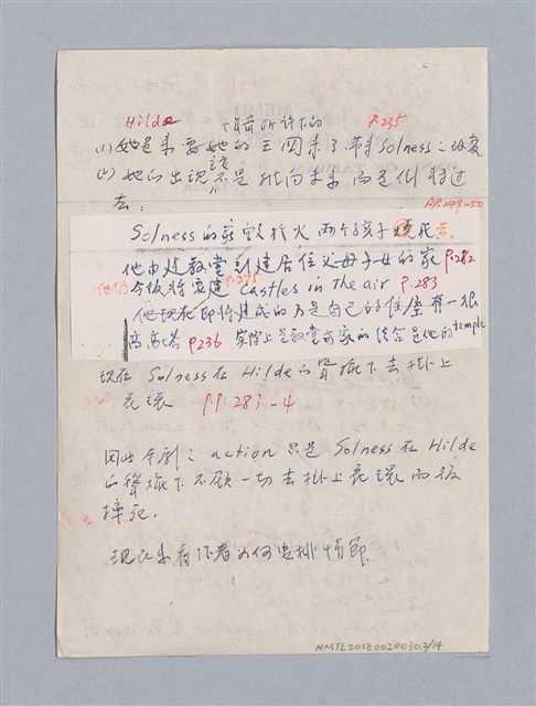 主要名稱：The Master Builder（1892）/劃一題名：名劇分析圖檔，第2張，共15張