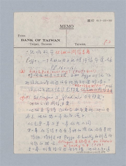 主要名稱：Waiting for Godot（1953）/劃一題名：名劇分析圖檔，第3張，共14張