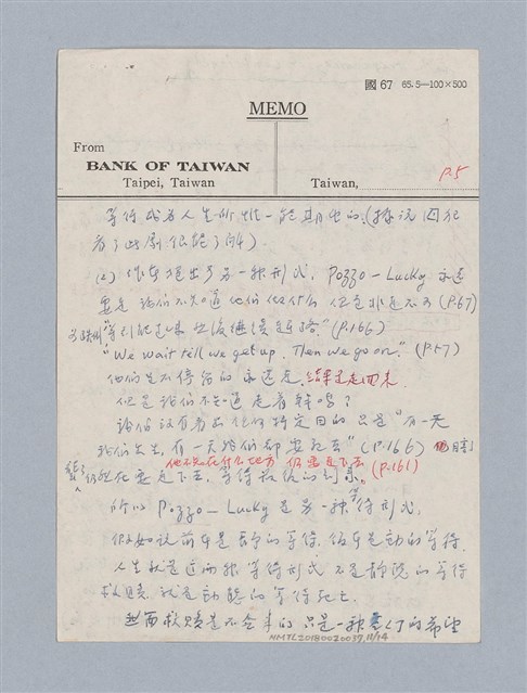 主要名稱：Waiting for Godot（1953）/劃一題名：名劇分析圖檔，第11張，共14張
