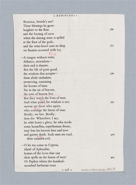 主要名稱：無題名：The Bacchae/劃一題名：名劇分析圖檔，第19張，共20張