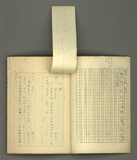 主要名稱：〈明嘉靖刊荔鏡記戲文分類詞彙〉手稿－四、稱謂詞圖檔，第3張，共58張