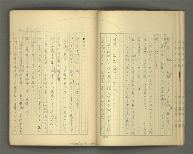 主要名稱：〈明嘉靖刊荔鏡記戲文分類詞彙〉手稿－四、稱謂詞圖檔，第12張，共58張