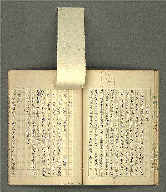 主要名稱：〈明嘉靖刊荔鏡記戲文分類詞彙〉手稿－四、稱謂詞圖檔，第32張，共58張
