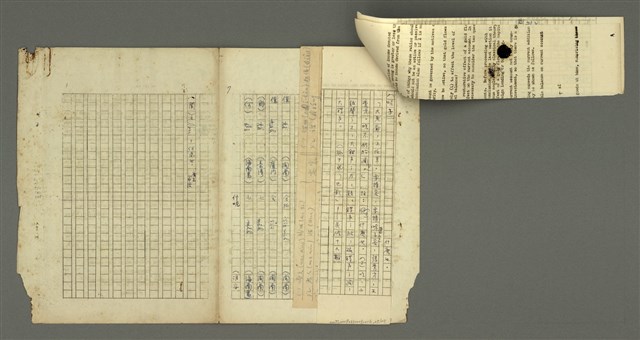 主要名稱：〈明嘉靖刊荔鏡記戲文分類詞彙〉手稿—九、指方法的疑問代詞圖檔，第25張，共30張