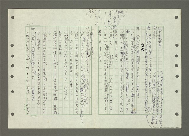 主要名稱：國台對照活用辭典印製手稿/副題名：ㄅㄚ~ㄅ一ㄢ圖檔，第101張，共175張