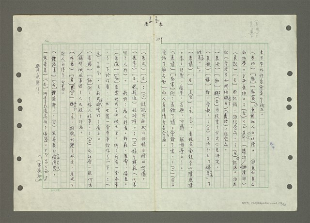 主要名稱：國台對照活用辭典印製手稿/副題名：ㄅㄚ~ㄅ一ㄢ圖檔，第153張，共175張
