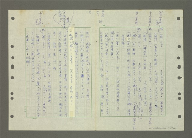 主要名稱：國台對照活用辭典印製手稿/副題名：ㄆ一ㄥˊ~ㄇㄡˇ圖檔，第67張，共141張