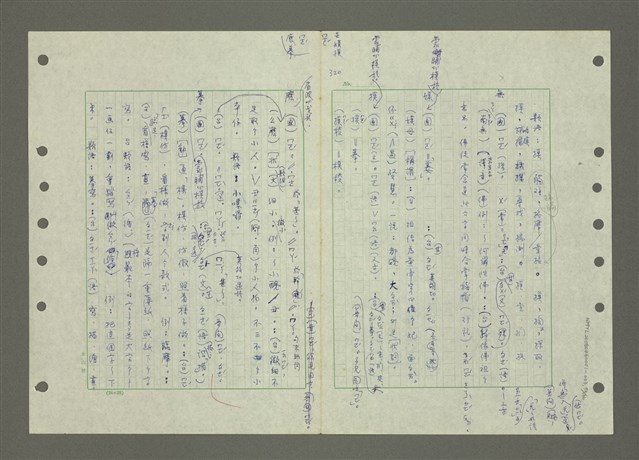 主要名稱：國台對照活用辭典印製手稿/副題名：ㄆ一ㄥˊ~ㄇㄡˇ圖檔，第72張，共141張