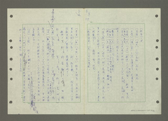 主要名稱：國台對照活用辭典印製手稿/副題名：ㄆ一ㄥˊ~ㄇㄡˇ圖檔，第80張，共141張