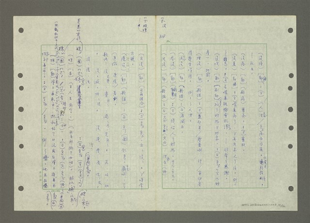 主要名稱：國台對照活用辭典印製手稿/副題名：ㄆ一ㄥˊ~ㄇㄡˇ圖檔，第81張，共141張