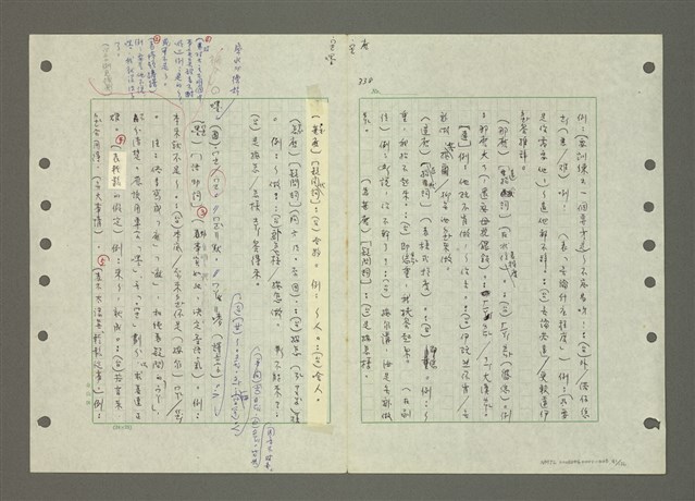 主要名稱：國台對照活用辭典印製手稿/副題名：ㄆ一ㄥˊ~ㄇㄡˇ圖檔，第91張，共141張