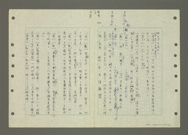 主要名稱：國台對照活用辭典印製手稿/副題名：ㄆ一ㄥˊ~ㄇㄡˇ圖檔，第95張，共141張