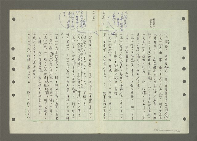 主要名稱：國台對照活用辭典印製手稿/副題名：ㄆ一ㄥˊ~ㄇㄡˇ圖檔，第117張，共141張