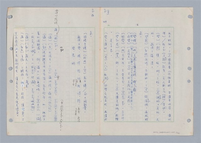 主要名稱：國台對照活用辭典印製手稿/副題名：ㄇㄢ~ㄇㄨˋ圖檔，第6張，共106張