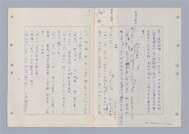 主要名稱：國台對照活用辭典印製手稿/副題名：ㄇㄢ~ㄇㄨˋ圖檔，第17張，共106張