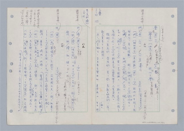 主要名稱：國台對照活用辭典印製手稿/副題名：ㄇㄢ~ㄇㄨˋ圖檔，第22張，共106張