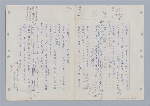 主要名稱：國台對照活用辭典印製手稿/副題名：ㄇㄢ~ㄇㄨˋ圖檔，第24張，共106張