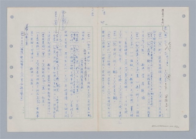 主要名稱：國台對照活用辭典印製手稿/副題名：ㄇㄢ~ㄇㄨˋ圖檔，第30張，共106張