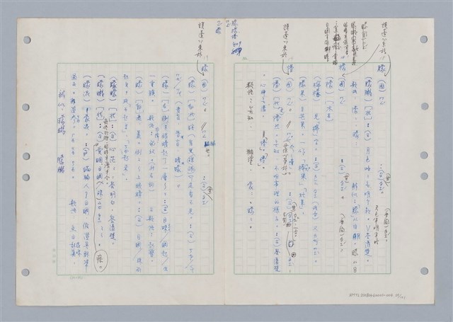 主要名稱：國台對照活用辭典印製手稿/副題名：ㄇㄢ~ㄇㄨˋ圖檔，第32張，共106張