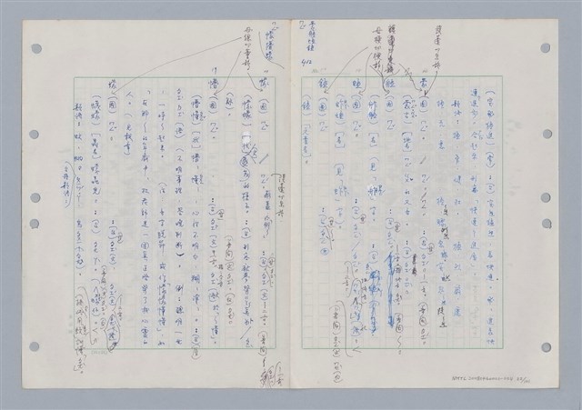 主要名稱：國台對照活用辭典印製手稿/副題名：ㄇㄢ~ㄇㄨˋ圖檔，第35張，共106張