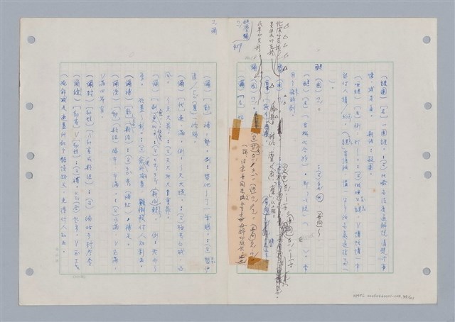 主要名稱：國台對照活用辭典印製手稿/副題名：ㄇㄢ~ㄇㄨˋ圖檔，第42張，共106張
