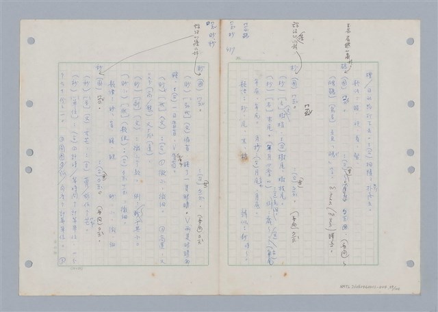 主要名稱：國台對照活用辭典印製手稿/副題名：ㄇㄢ~ㄇㄨˋ圖檔，第59張，共106張