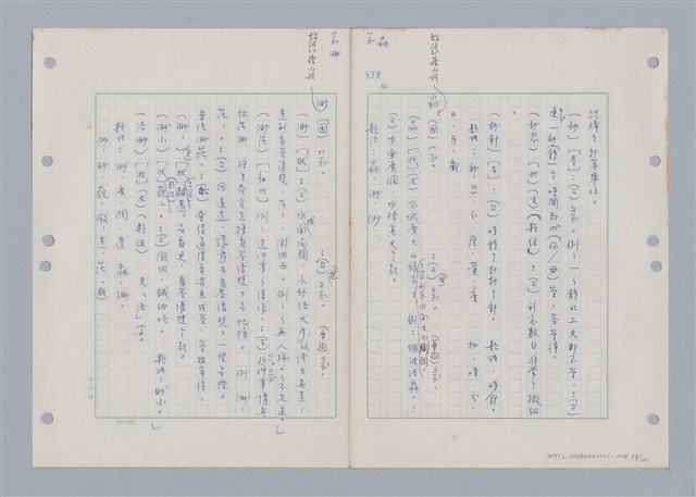 主要名稱：國台對照活用辭典印製手稿/副題名：ㄇㄢ~ㄇㄨˋ圖檔，第60張，共106張
