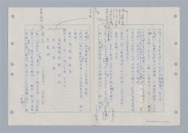 主要名稱：國台對照活用辭典印製手稿/副題名：ㄇㄢ~ㄇㄨˋ圖檔，第68張，共106張