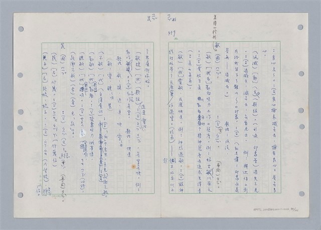 主要名稱：國台對照活用辭典印製手稿/副題名：ㄇㄢ~ㄇㄨˋ圖檔，第82張，共106張
