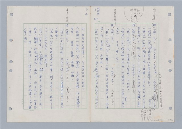 主要名稱：國台對照活用辭典印製手稿/副題名：ㄇㄢ~ㄇㄨˋ圖檔，第90張，共106張