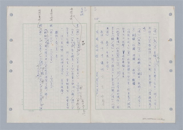 主要名稱：國台對照活用辭典印製手稿/副題名：ㄇㄢ~ㄇㄨˋ圖檔，第91張，共106張