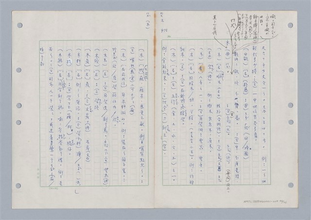 主要名稱：國台對照活用辭典印製手稿/副題名：ㄇㄢ~ㄇㄨˋ圖檔，第96張，共106張