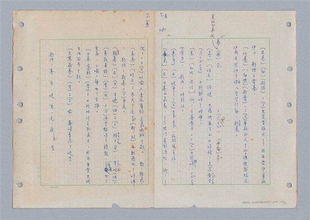 主要名稱：國台對照活用辭典印製手稿/副題名：ㄇㄢ~ㄇㄨˋ圖檔，第103張，共106張