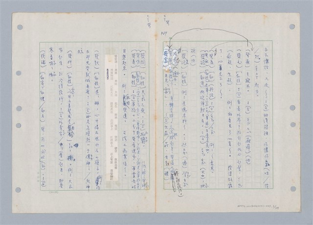 主要名稱：國台對照活用辭典印製手稿/副題名：ㄈㄚ~ㄈㄨˋ圖檔，第4張，共123張