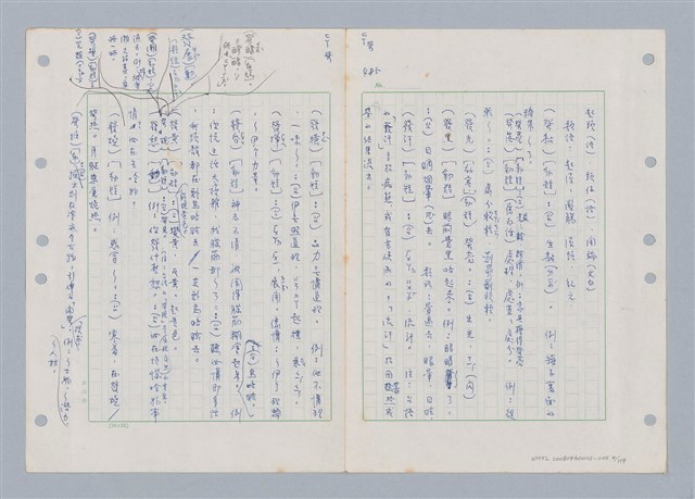 主要名稱：國台對照活用辭典印製手稿/副題名：ㄈㄚ~ㄈㄨˋ圖檔，第5張，共123張