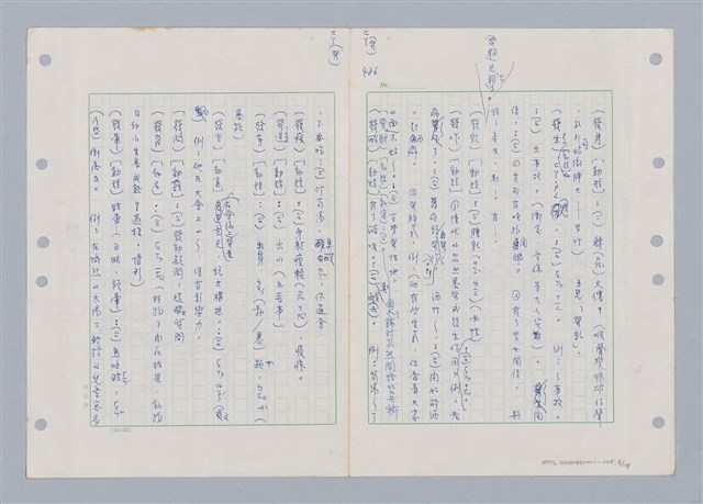 主要名稱：國台對照活用辭典印製手稿/副題名：ㄈㄚ~ㄈㄨˋ圖檔，第6張，共123張