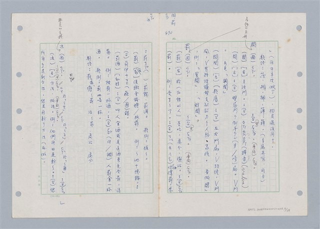 主要名稱：國台對照活用辭典印製手稿/副題名：ㄈㄚ~ㄈㄨˋ圖檔，第10張，共123張