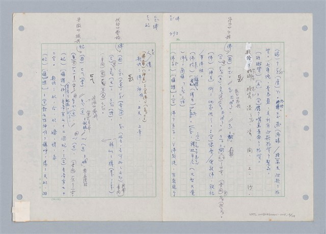 主要名稱：國台對照活用辭典印製手稿/副題名：ㄈㄚ~ㄈㄨˋ圖檔，第14張，共123張