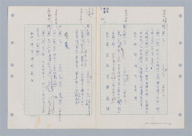 主要名稱：國台對照活用辭典印製手稿/副題名：ㄈㄚ~ㄈㄨˋ圖檔，第24張，共123張