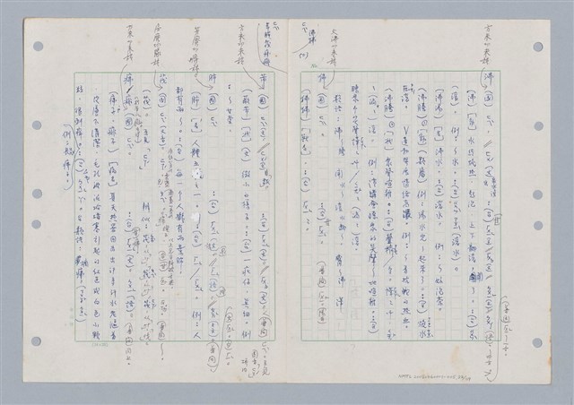 主要名稱：國台對照活用辭典印製手稿/副題名：ㄈㄚ~ㄈㄨˋ圖檔，第25張，共123張