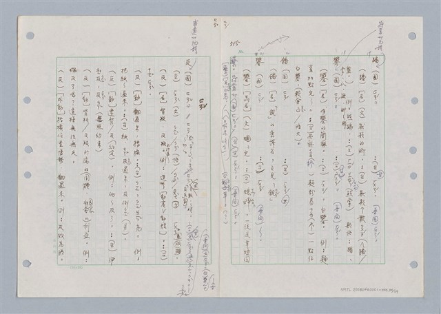 主要名稱：國台對照活用辭典印製手稿/副題名：ㄈㄚ~ㄈㄨˋ圖檔，第37張，共123張