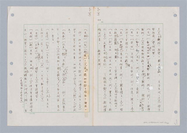 主要名稱：國台對照活用辭典印製手稿/副題名：ㄈㄚ~ㄈㄨˋ圖檔，第38張，共123張