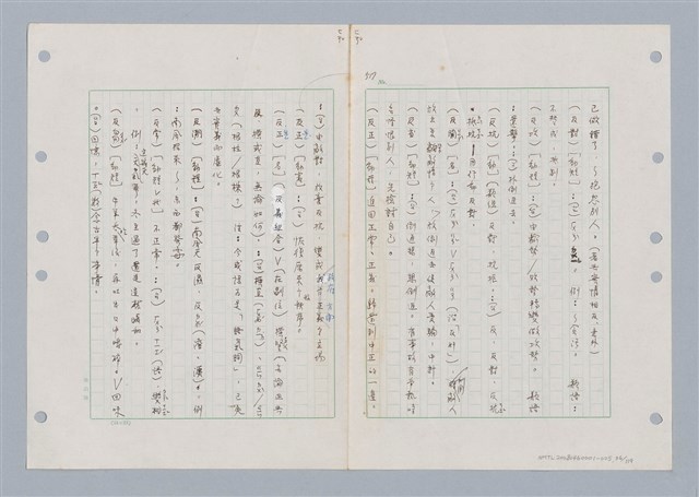 主要名稱：國台對照活用辭典印製手稿/副題名：ㄈㄚ~ㄈㄨˋ圖檔，第39張，共123張