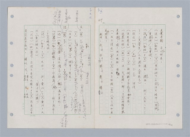 主要名稱：國台對照活用辭典印製手稿/副題名：ㄈㄚ~ㄈㄨˋ圖檔，第41張，共123張